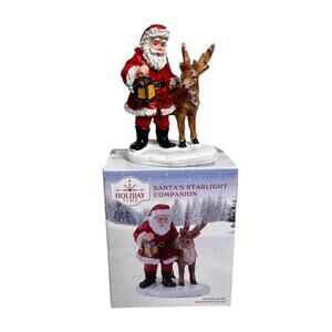 Holiday Time 2025 Santa's Starlight Companion Christmas Village Reindeer New